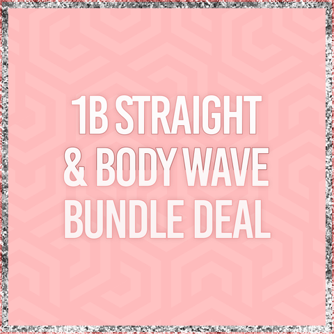 1B Straight or Bodywave Bundle Deal